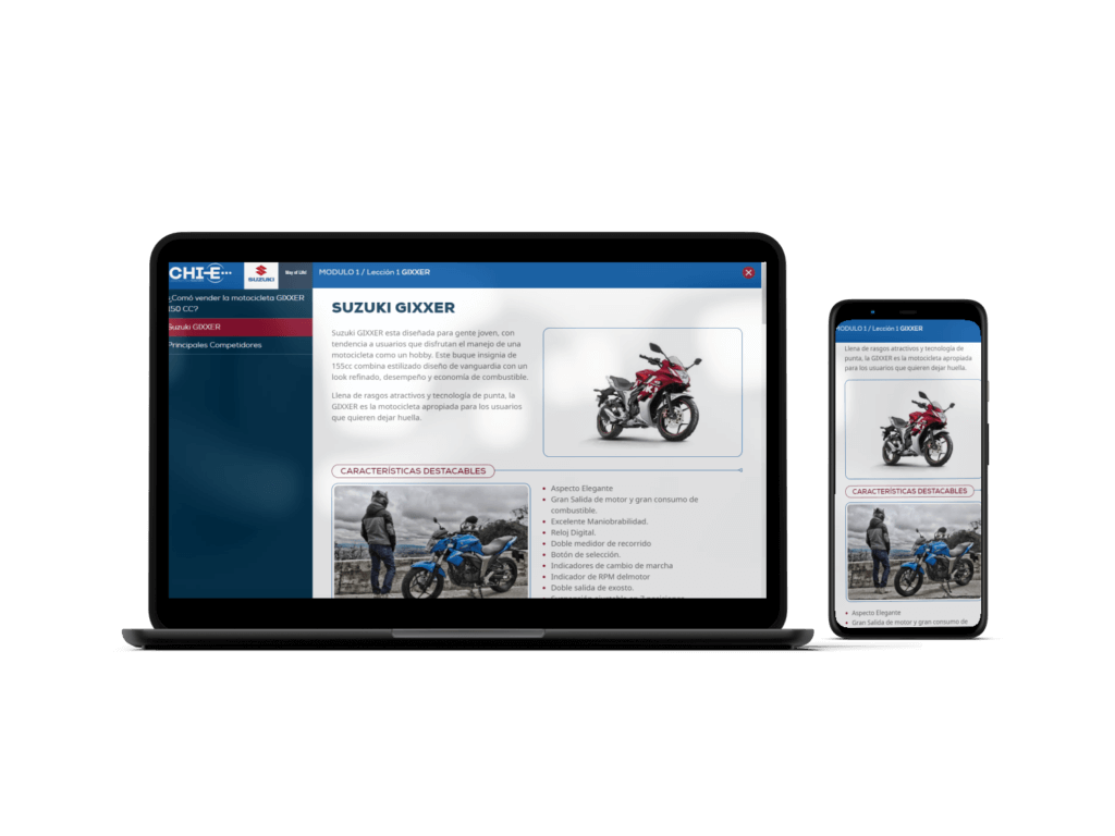 Plataforma LMS de aprendizaje Suzuki Celular y PC | Escuela Didáctica